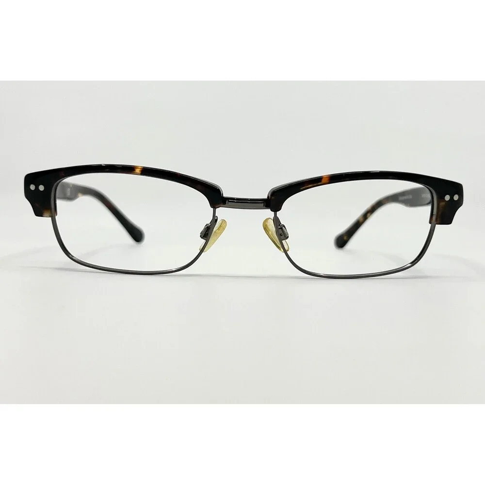 Vanni Eyeglasses Mens Brown Tortoise Shell Clubmaster VN0107 53-19-140